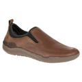 NEW Mens Hush Puppies Crofton Method Casual Shoes/Slip-On Brown Leather Sz 7.5 M