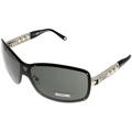 Moschino Sunglasses Womens MO 56101 Black Swarovski Crystal White Pearls Shield Size: Lens/ Bridge/ Temple: 136-00-120