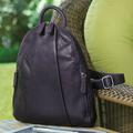Marley Teardrop Multi Zip Backpack - Brown