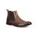 Giorgio Brutini FOSTER Mens Tan Leather Chelsea Closed Toe Boots