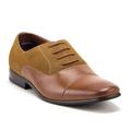 Men's 20617 Cap Toe Derby Oxfords Lace Up Casual Dress Shoes, Brown, 8.5