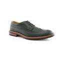 Ferro Aldo Phillip MFA19312 Green Color Lace-up Oxfords With Classic Wingtip Brogue Design and Outer Stitch Lining Dress Shoes For Work or Casual Wear