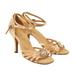 Sansha Adult Light Tan Sparkle Brooch Accent Dolores Ballroom Shoes Womens