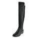 Cole Haan Womens Dutchess Leather Over-The-Knee Boots Black 5 Medium (B,M)