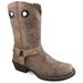 Women's Redwood Brown Distress Leather Cowboy Boot