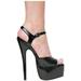 Ellie Shoes E-652-Juliet 6 Stiletto Heel Sandal Black / 10