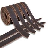 60 In. X 2-3/4 In. Genuine Cowhide Leather Belt Blanks Belt Strip Black Oil Tanned 5-6 Oz Thick