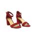 Cake Minimalist Simple Chunky Block High Heel Dress Sandal w Ankle Strap (women)