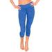 VF-Sport Capri Workout Tights - Nylon, Misses Size (Blue, 3X)