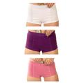 (M) Cream/Purple/Pink 3 Pack Stashitware Women's Secret Pocket Underwear