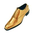 Bolano Mens Comfortable Low Heel Classic Lace Up Oxford Dress Shoes Gold Size 15