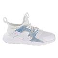 Nike Huarache Run Ultra Little Kids Running Shoes White/White-Royal Tint 859593-102