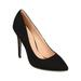 New Women Betani Ediva-1 Faux Suede Pointy Toe Single Sole Stiletto Pump