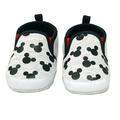 Disney Mickey Mouse Black Infant Prewalker Soft Sole Slip-on Shoes - Size 6-9 Months