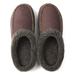 Men's Cozy Memory Foam Moccasin Suede Slippers with Fuzzy Plush Wool-Like Lining, Slip on Mules Clogs House Shoes with Indoor Outdoor Anti-Skid Rubber Sole