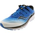 Saucony Mens Ride ISO Neutral Running Shoe Sneakers - White/Black/Blue - Size 12