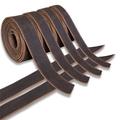 24 In. X 3/8 In. Genuine Cowhide Leather Belt Blanks Belt Strip Black Oil Tanned 5-6 Oz Thick