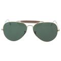 Ray Ban RB 3029 Outdoor Sman II L2112 - Gold/Green by Ray Ban for Unisex - 62-14-140 mm Sunglasses