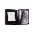 Diamond2Deal Black Leather Bi-Fold Wallet