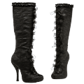 tabatha 4'' heel satin knee boots