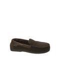 Dearfoams Men's Mixed Material Moccasin Slippers