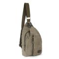 Adjustable Canvas Sling Bag for Men & Women - Chest Shoulder Bag Crossbody Backpack Water Resistant Daypack for Outdoor Sport Travel Hiking