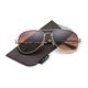 Classic Aviator Sunglasses for Men Metal Frame with Soft Case Lens with UV Protection