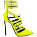 Lust For Life Women's Krown Citron Neon Yellow High Heel Pointed Toe Bootie (10)