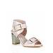 Nature Breeze Chunky Heel Women's Sandals in Pink