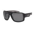 Bomber Sunglasses - Mega Bomb: Matte Black Frame/Smoke Polarized Lens/Grey Foam