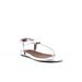 Gentle Souls By Kenneth Cole Oxford Flat Thong Sandals Silver