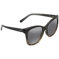 Maui Jim Women's Polarized Alekona GS793-02T Black Rectangle Sunglasses