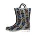 Zac & Evan Toddler Boys Printed High Cut Puddle Proof Rain Boots (See More Designs and Sizes) (7-8 M US Toddler, Racecar)