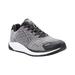 propet men's one running shoe black/silver 7.5 e us