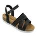 Women Comfy Buckle Straps Sandals Flip Flop Platform Sandals