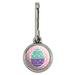 Cute Easter Egg Turquoise Purple Polka Dots Antiqued Charm Clothes Purse Suitcase Backpack Zipper Pull Aid