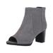 Bella Vita Womens Luna Fabric Peep Toe Ankle Chelsea Boots