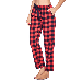 Ashford & Brooks Women's Super Soft Flannel Plaid Pajama Sleep Pants