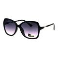 Womens Mod Plastic Butterfly Luxury Designer Sunglasses Black Pink Smoke