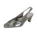 FLORAL Layla Women's Wide Width Glittery Slingback with Pleated Front Crystals GOLD 12