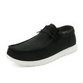 Bruno Marc Men's Black Linen Canvas Stretch Loafer Shoes Slip On Sneakers Statvus-01 Size 12 B(M) US