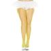 Plus size fishnet seamless pantyhose 9001Q-NEONYELLOW