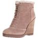 Jessica Simpson Womens Kaelo Faux Fur Lined Faux Fur Wedge Boots