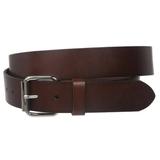 Big & Tall Oversize Snap on 1 1/2" Standard Plain Full Grain Leather Belt