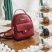 Fashion Women Girls Mini Faux Leather Backpack Rucksack School Bag Travel Handbag