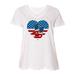 Inktastic USA Cowboy Boots Patriotic Adult Women's Plus Size V-Neck Female