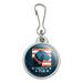 American Fido American USA Flag Lab Dog Jacket Handbag Purse Luggage Backpack Zipper Pull Charm