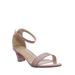 Rise7K Childerns Chunky Low Heel Sandals - Girls Dressy Open Toe Shoes