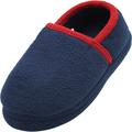 Norty Little Kid / Big Kid Boy's Fleece Memory Foam Slip On Indoor Slippers Shoe 40840-12MUSLittleKid Navy/Red