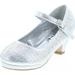 Link Girls Kids Dana-53K Rhinestone Heel Platform Dress Pumps